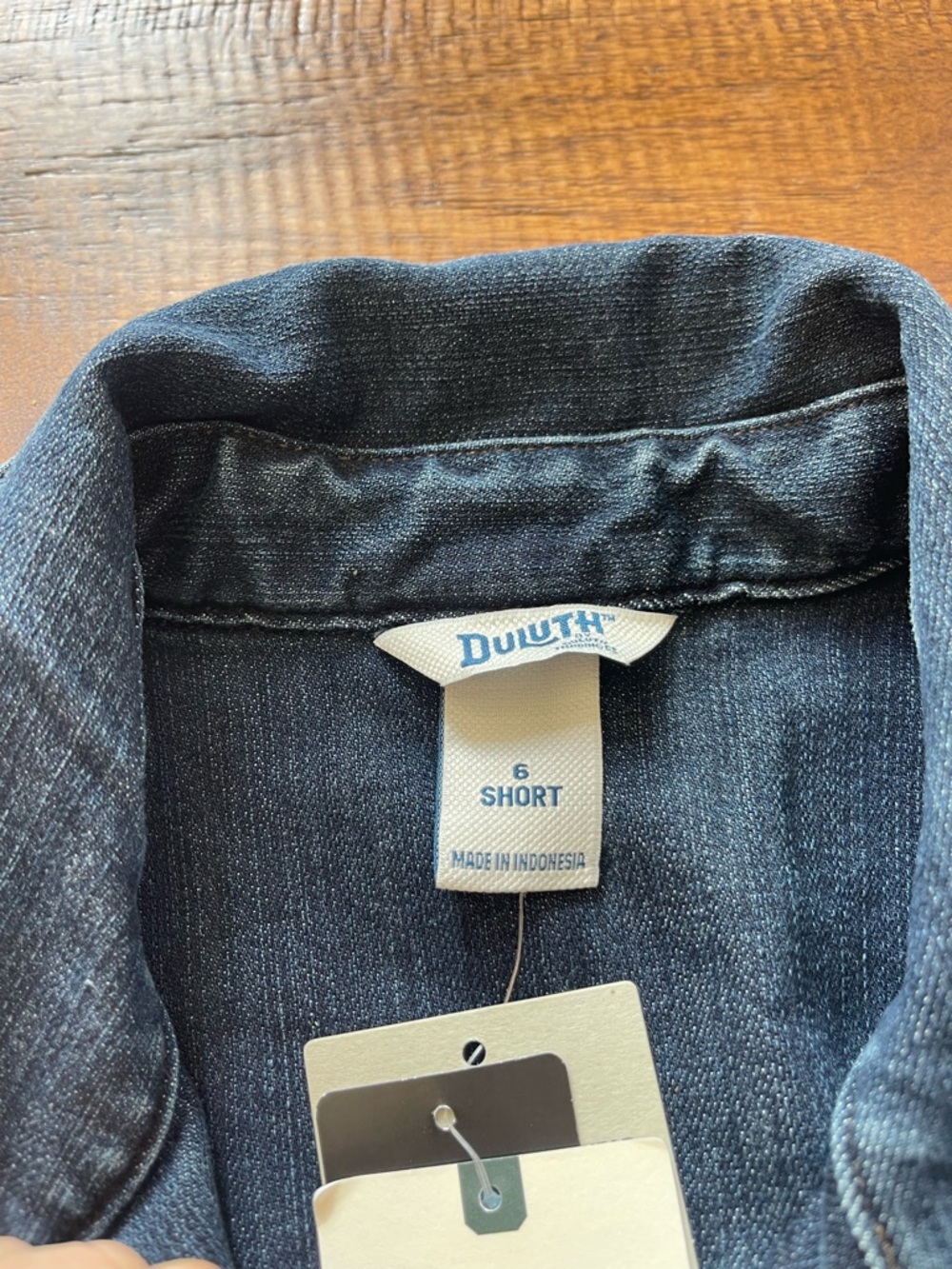 Duluth Trading Double Flex Denim COOLMAX Coverall Women 6 Short Stretch Workwear - Picture 13 of 16